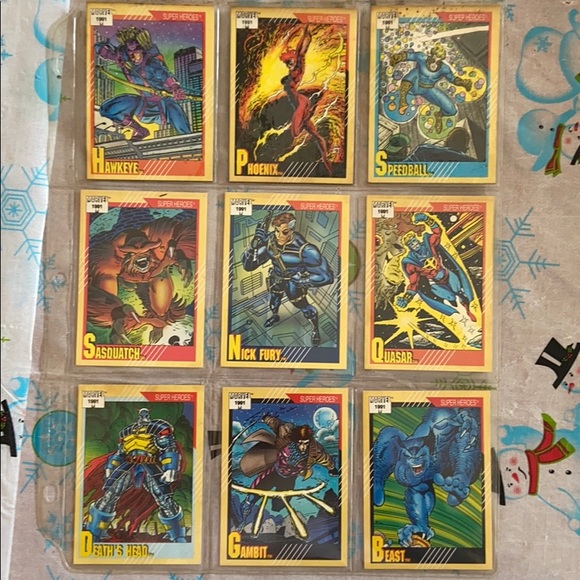 Variety Pack Marvel 1991 Super Heroes Comic Cards - Picture 2 of 2